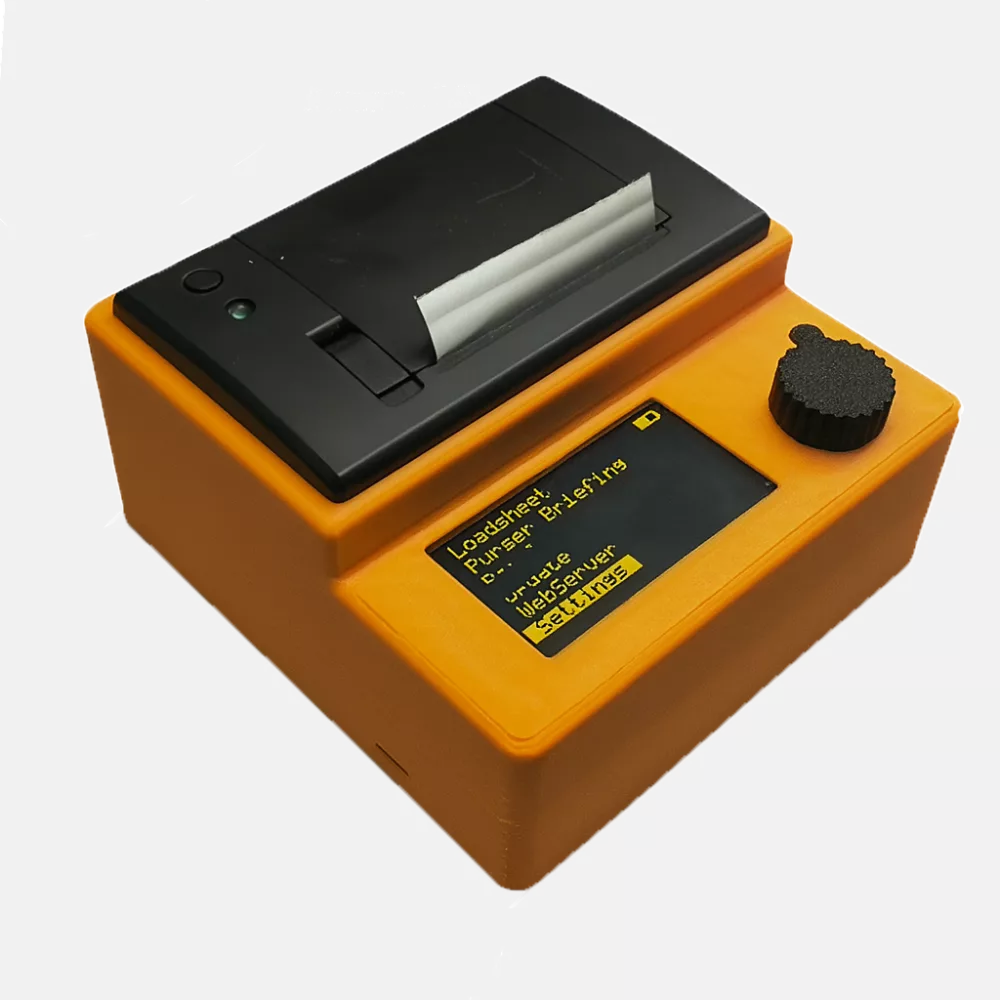 Loadsheet Computer handheld mass and balance calculator with built-in printer